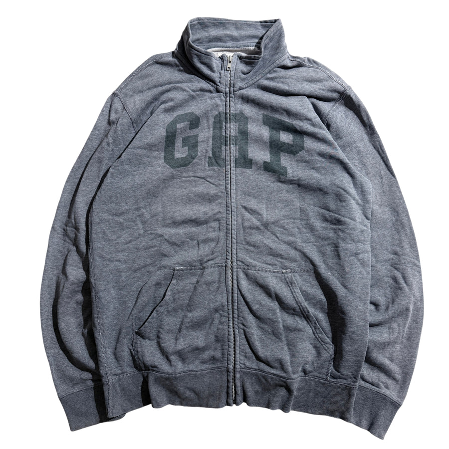 Gap Arch Logo Full-Zip Hoodie Grey Large - Image 1