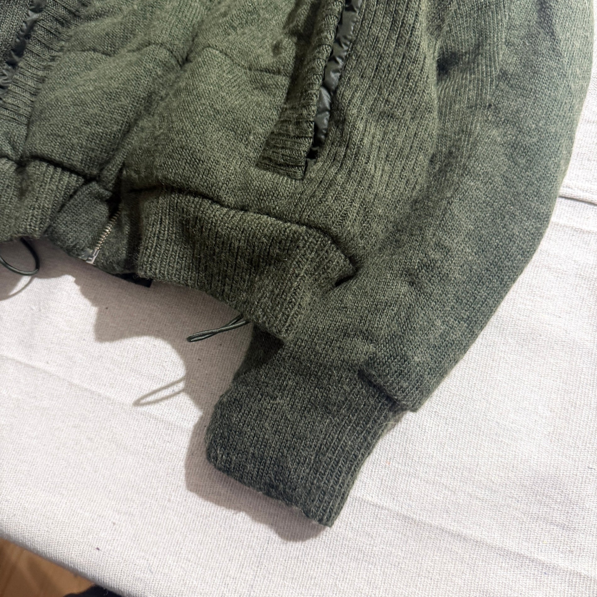 JNBY Green Knit Puffer Jacket - Image 2
