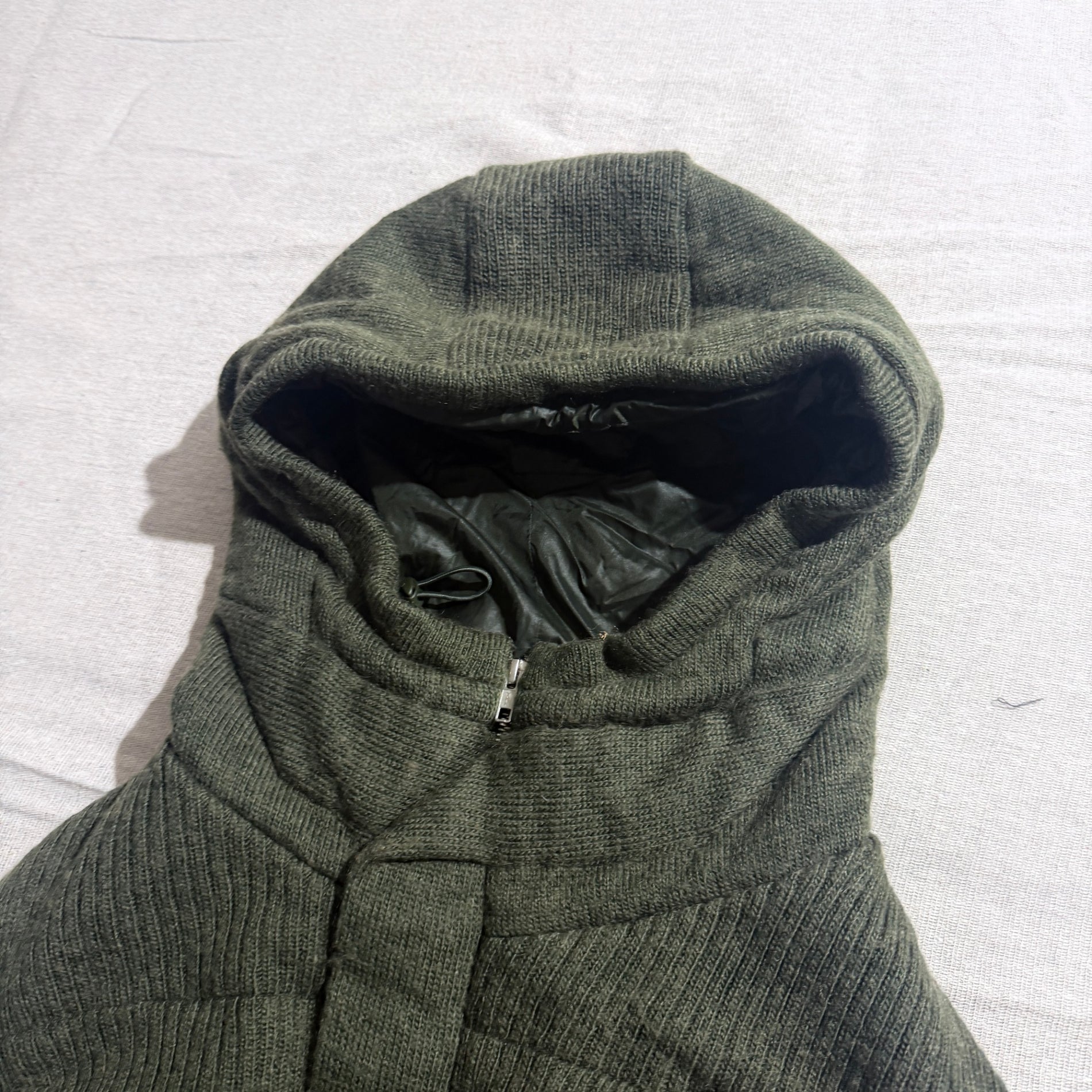 JNBY Green Knit Puffer Jacket - Image 3