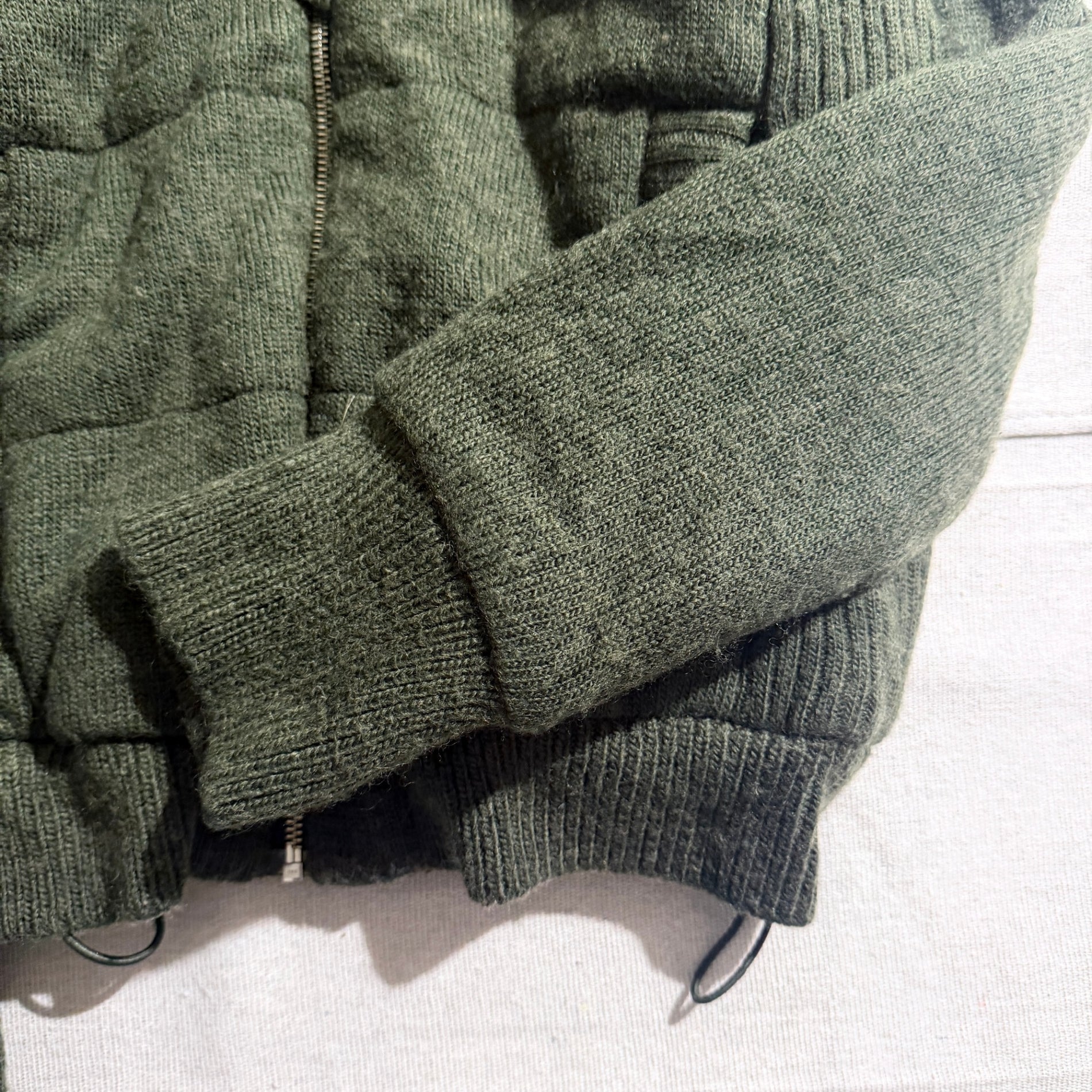 JNBY Green Knit Puffer Jacket - Image 4