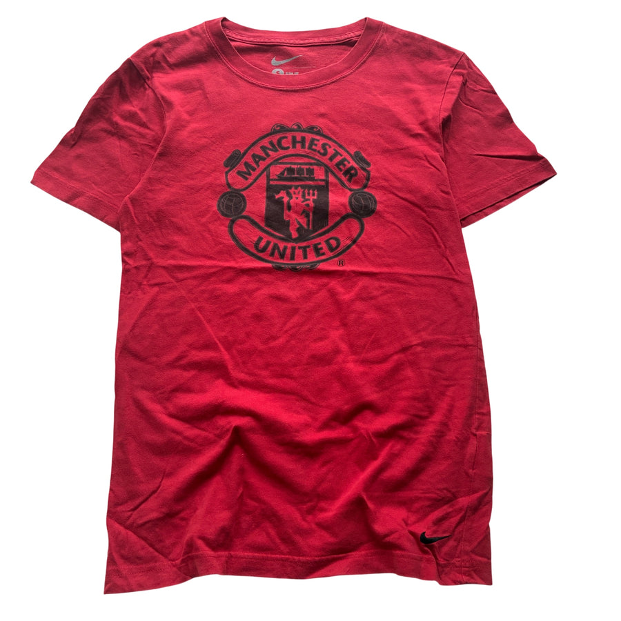 Nike Manchester United Red Graphic T-Shirt Size S - Image 1