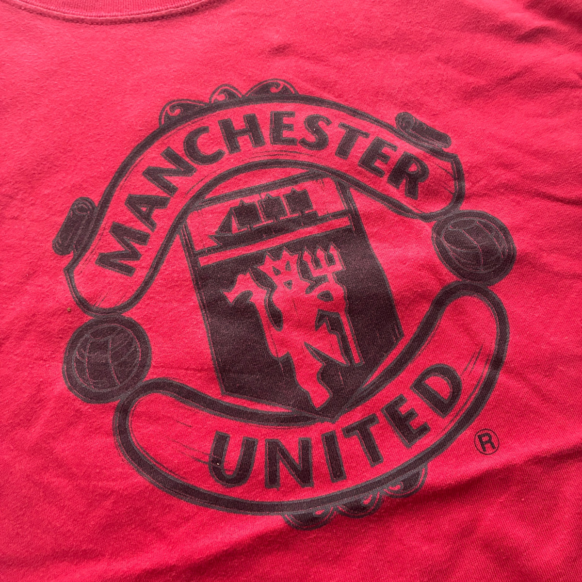 Nike Manchester United Red Graphic T-Shirt Size S - Image 3