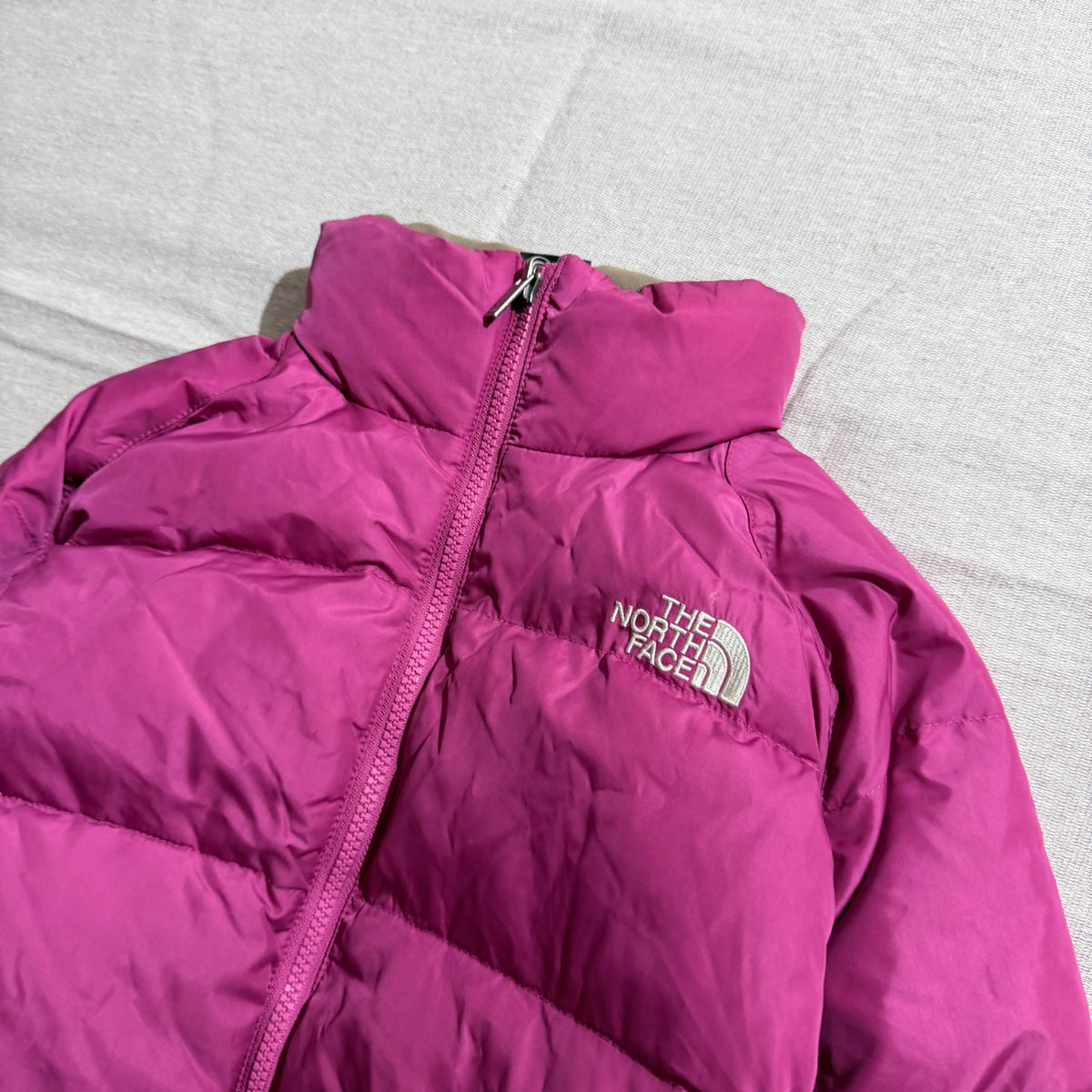 The North Face 550 Down Puffer Jacket Pink - Image 2