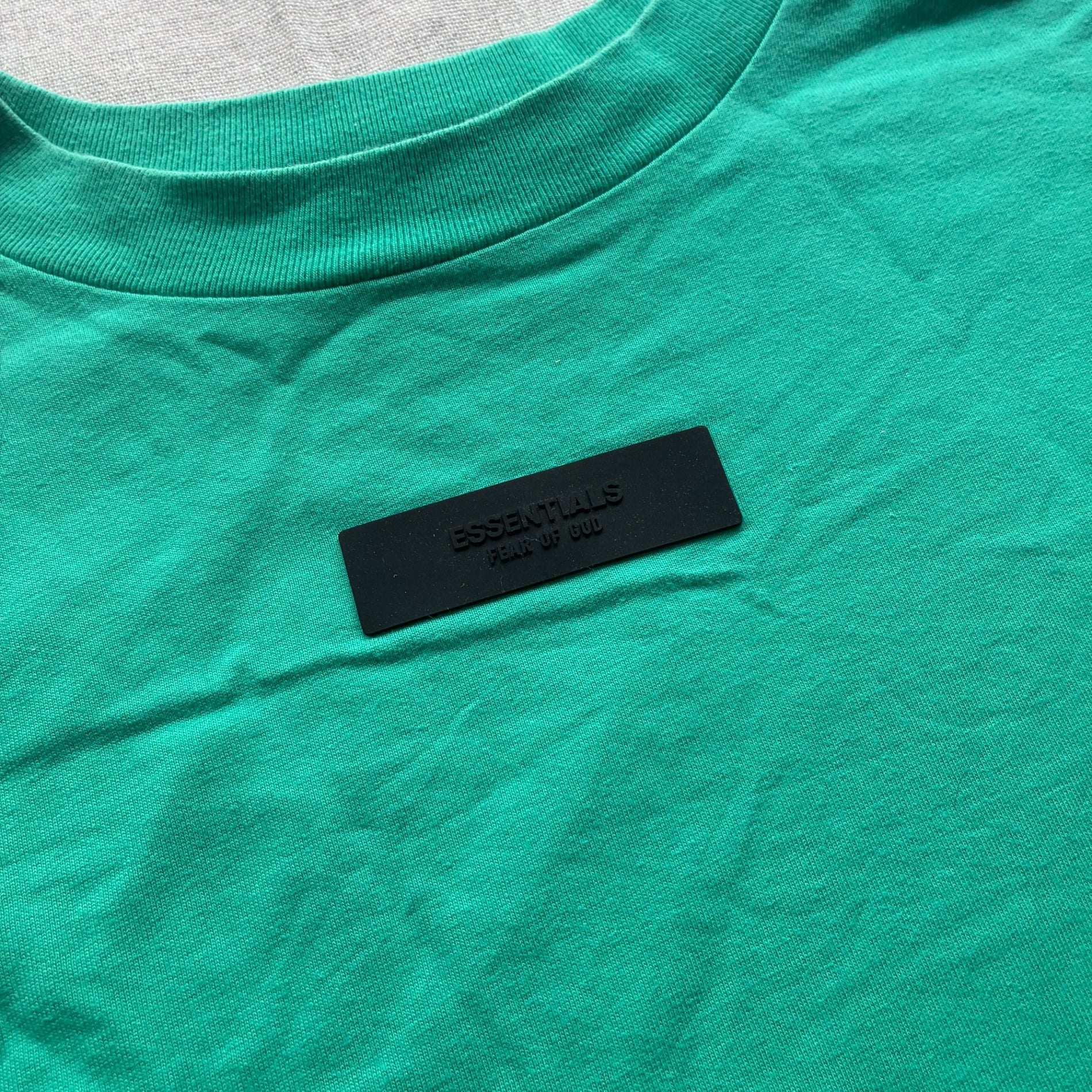 Essentials Boxy T-Shirt Green Oversized Tee - Image 3