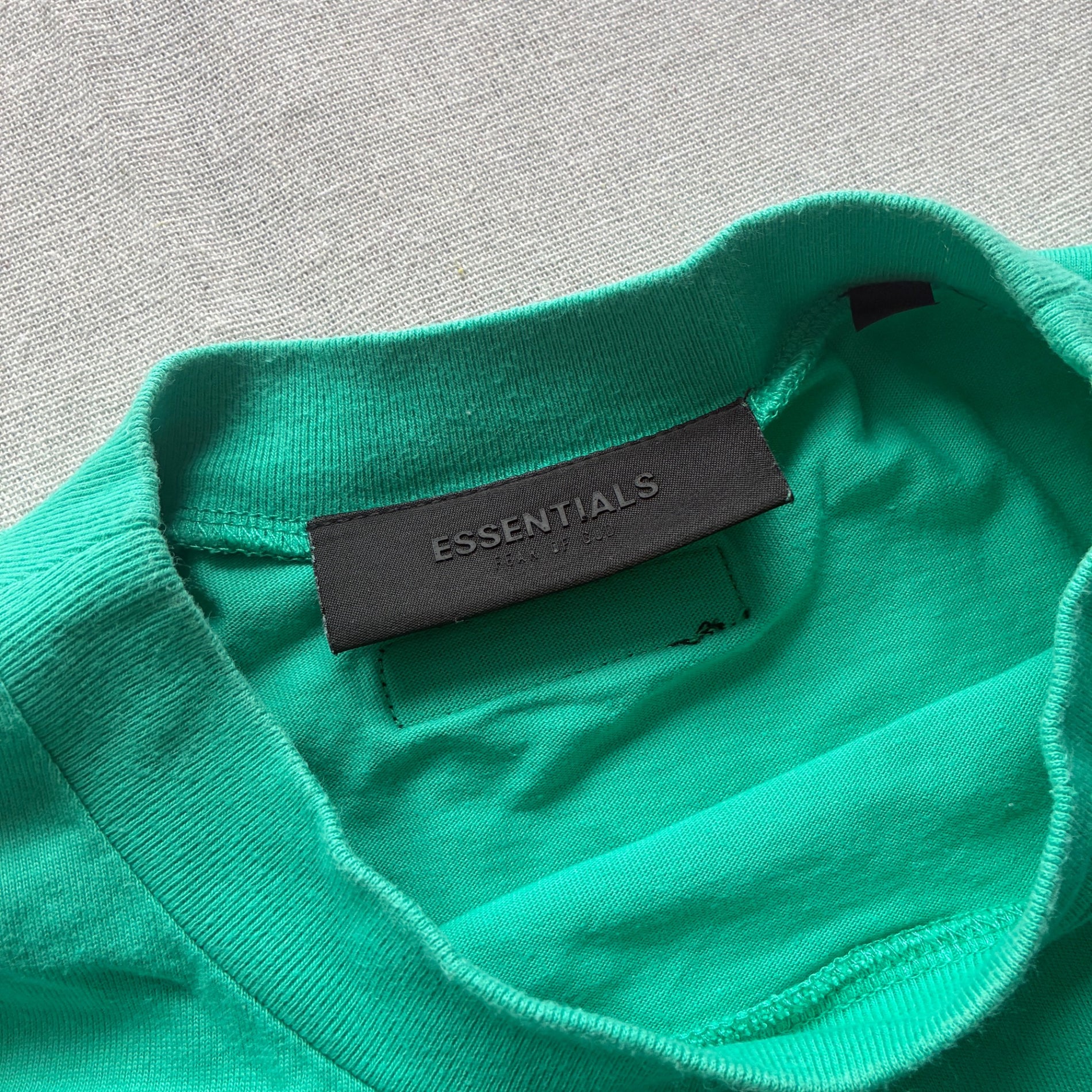 Essentials Boxy T-Shirt Green Oversized Tee - Image 4