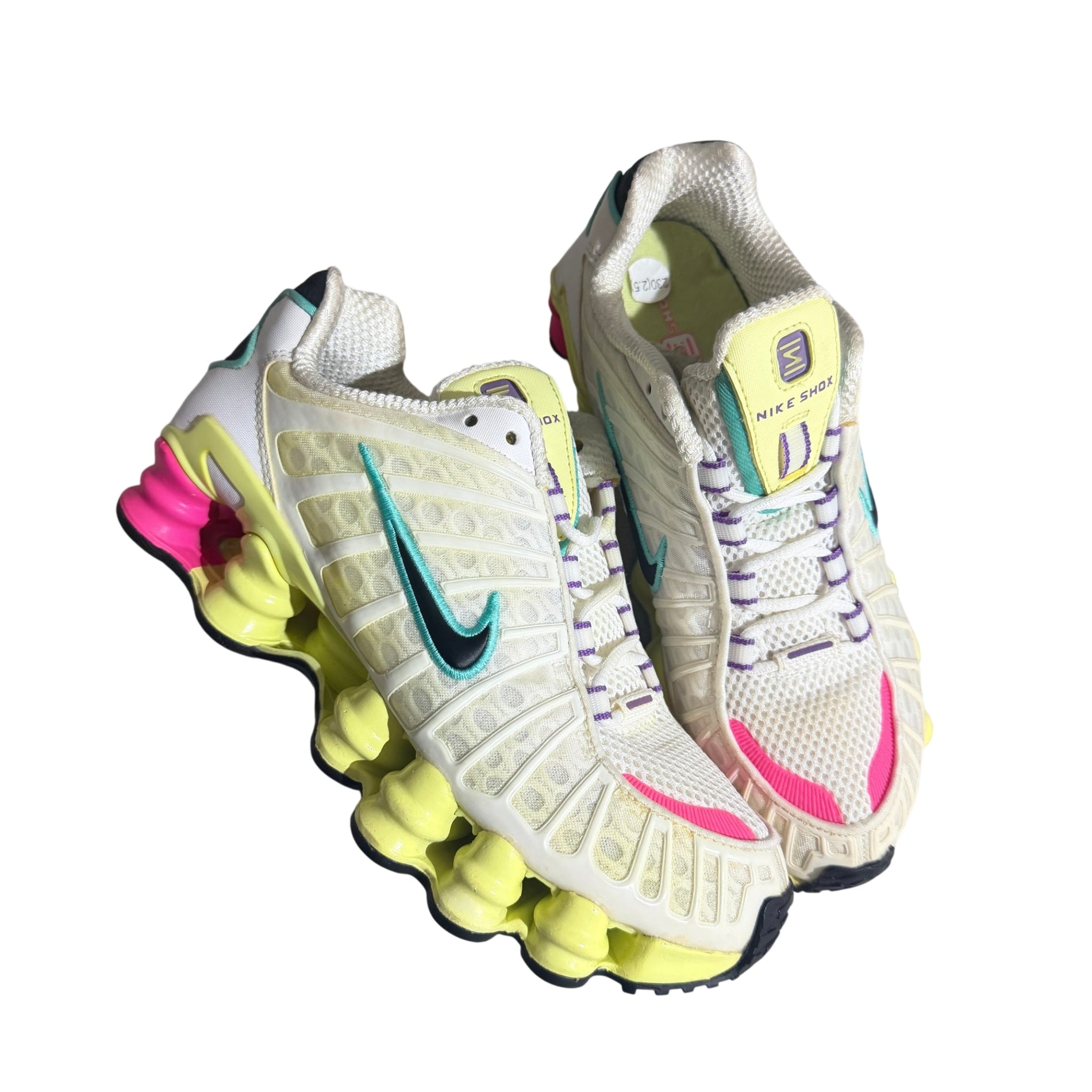 Nike Shox TL White Lime Blast Hyper Pink Sneakers - Image 1